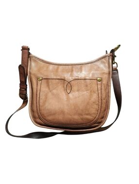 Frye Campus Rivet Crossbody Bag Brown Leather Medium